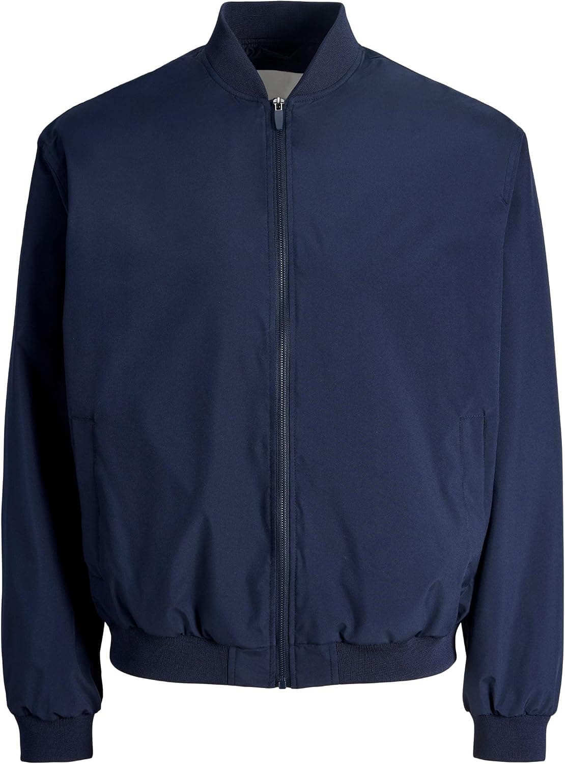 کت بامبر مردانه JACK & JONES سرمهای مدل JJECHARGE سایز M کت بامبر مردانه JACK & JONES سرمهای مدل JJECHARGE سایز M