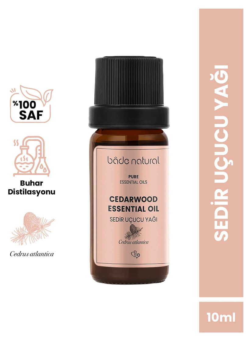 روغن اسانس چوب سدر Bade Natural خالص %100 10 ml روغن اسانس چوب سدر Bade Natural خالص %100 10 ml