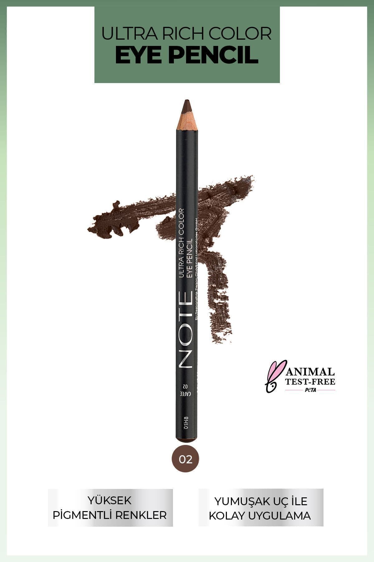 مداد چشم Note Cosmetics Ultra Rich Color مدل 02 Cafee قهوهای مداد چشم Note Cosmetics Ultra Rich Color مدل 02 Cafee قهوهای