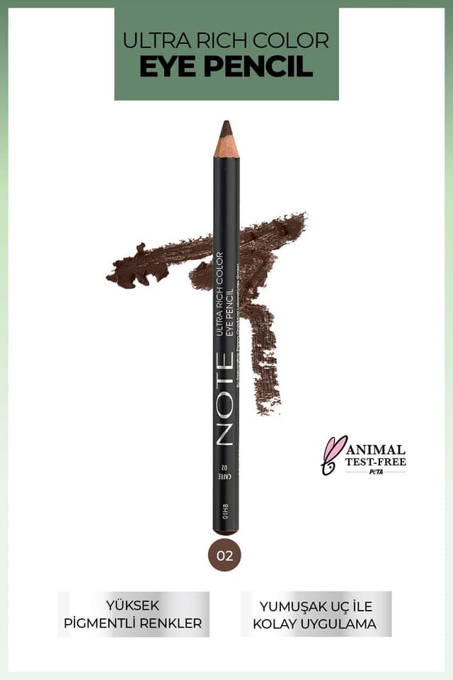 مداد چشم Note Cosmetics Ultra Rich Color مدل 02 Cafee قهوهای مداد چشم Note Cosmetics Ultra Rich Color مدل 02 Cafee قهوهای
