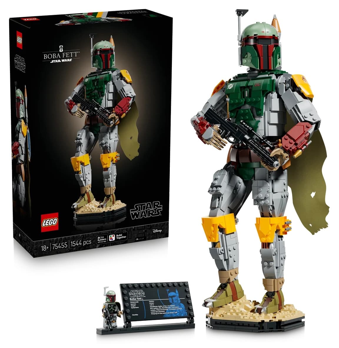 لگو Star Wars تزئینی مدل Boba Fett 75455 با 1544 قطعه لگو Star Wars تزئینی مدل Boba Fett 75455 با 1544 قطعه