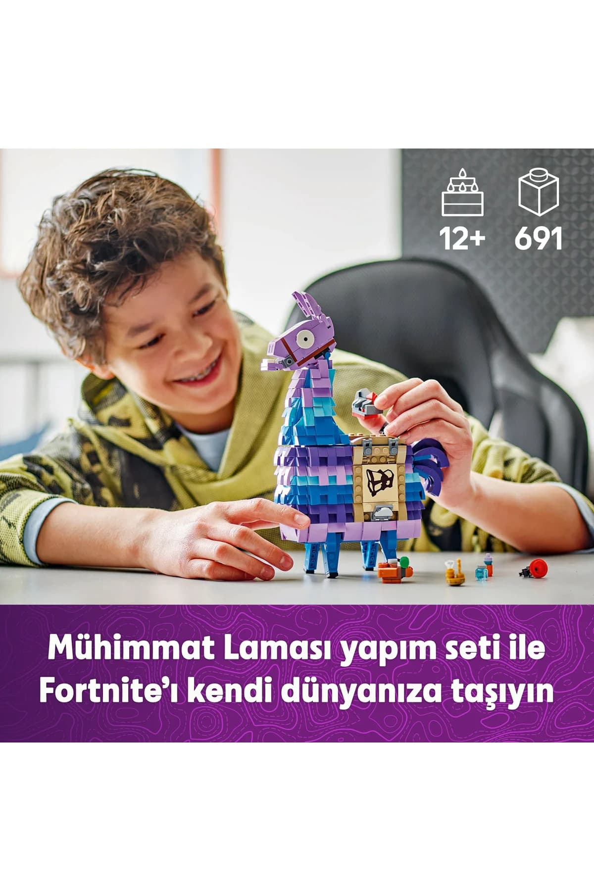 ست ساختنی اسباببازی 12+ لگو Fortnite لامای مهمات مدل 77071 (691 قطعه) ست ساختنی اسباببازی 12+ لگو Fortnite لامای مهمات مدل 77071 (691 قطعه)
