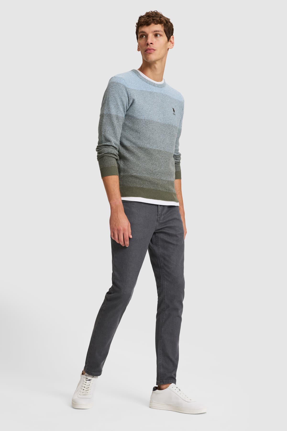شلوار جین مردانه U.S. Polo Assn. خاکستری اسلیم فیت مدل 50325193-DN0025 شلوار جین مردانه U.S. Polo Assn. خاکستری اسلیم فیت مدل 50325193-DN0025