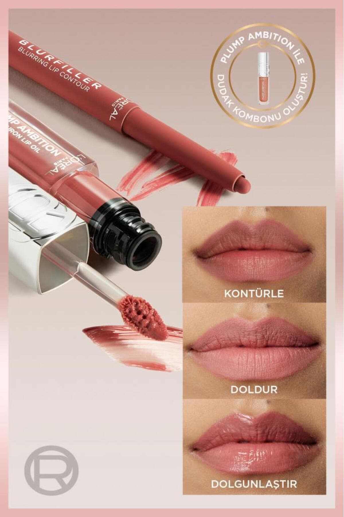 مداد کانتور لب L'Oreal Paris Blurfiller مدل 635 Worth It Medium مداد کانتور لب L'Oreal Paris Blurfiller مدل 635 Worth It Medium