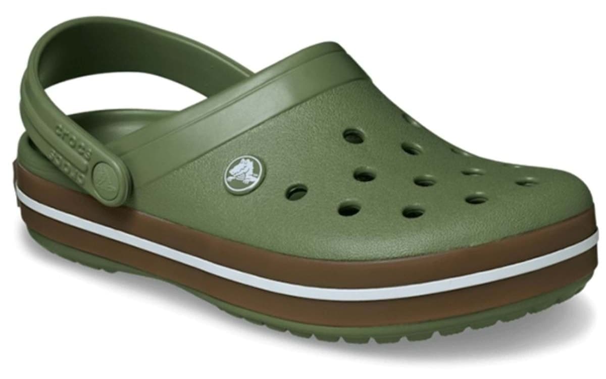 کفش کلاگ یونیسکس Crocs ارتوپدی مخصوص پزشک و پرستار مدل Crocband خاکی کفش کلاگ یونیسکس Crocs ارتوپدی مخصوص پزشک و پرستار مدل Crocband خاکی
