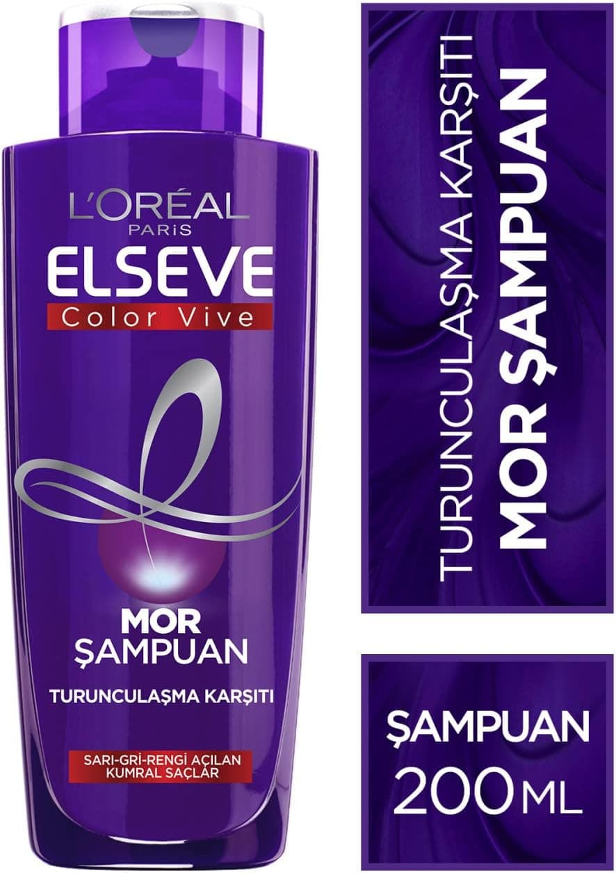 شامپو L'Oreal Paris ضد نارنجی شدن بنفش Elseve 200 ml شامپو L'Oreal Paris ضد نارنجی شدن بنفش Elseve 200 ml