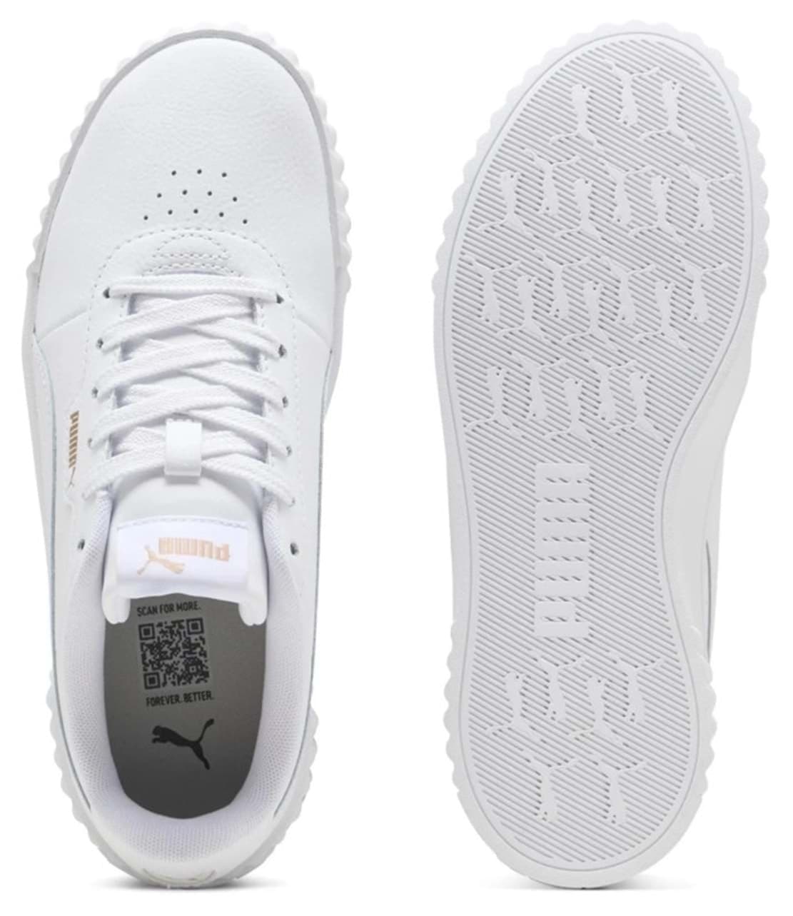 کفش ورزشی یونیسکس Puma سفید Carina 3.0 مدل 400365 کفش ورزشی یونیسکس Puma سفید Carina 3.0 مدل 400365