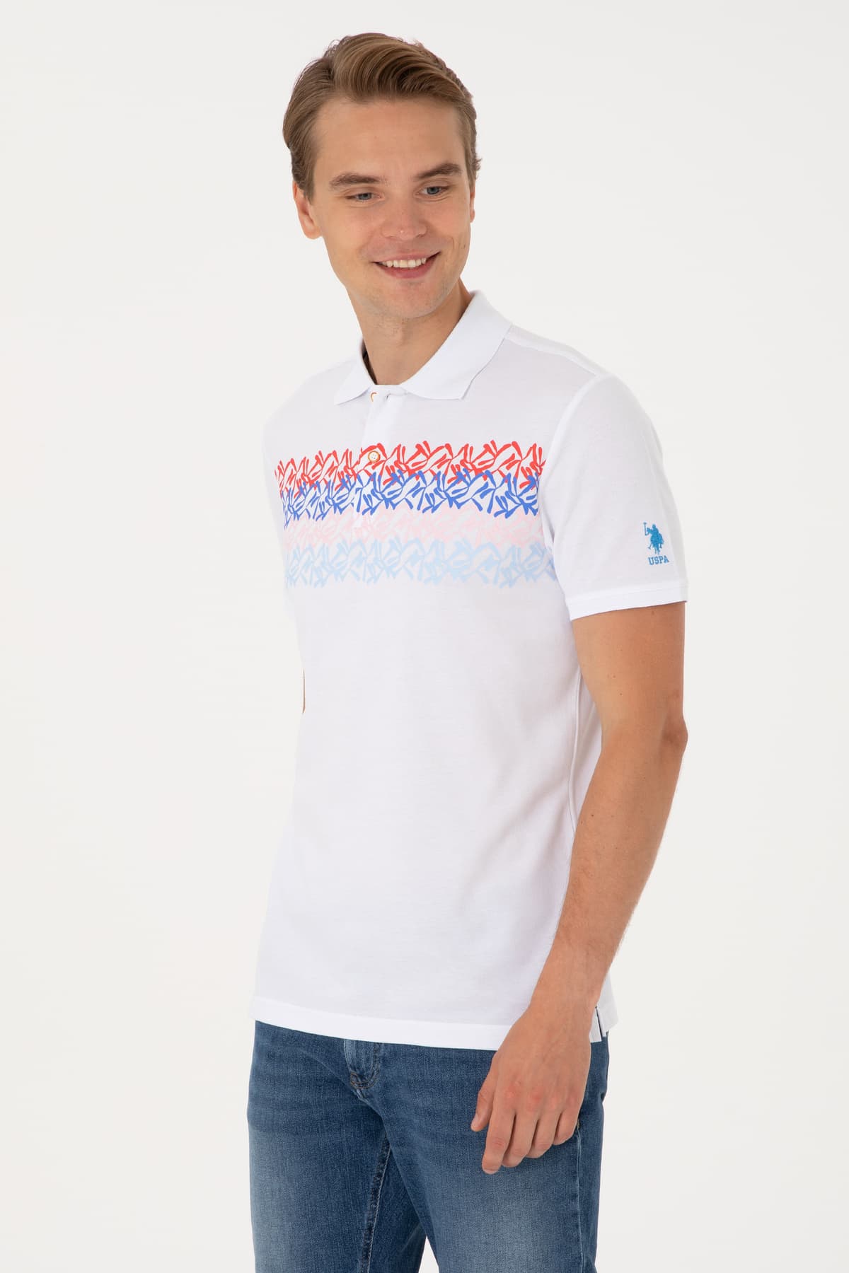 تیشرت مردانه U.S. Polo Assn. فیت معمولی قرمز یقه پولو مدل 50299819-VR213 تیشرت مردانه U.S. Polo Assn. فیت معمولی قرمز یقه پولو مدل 50299819-VR213