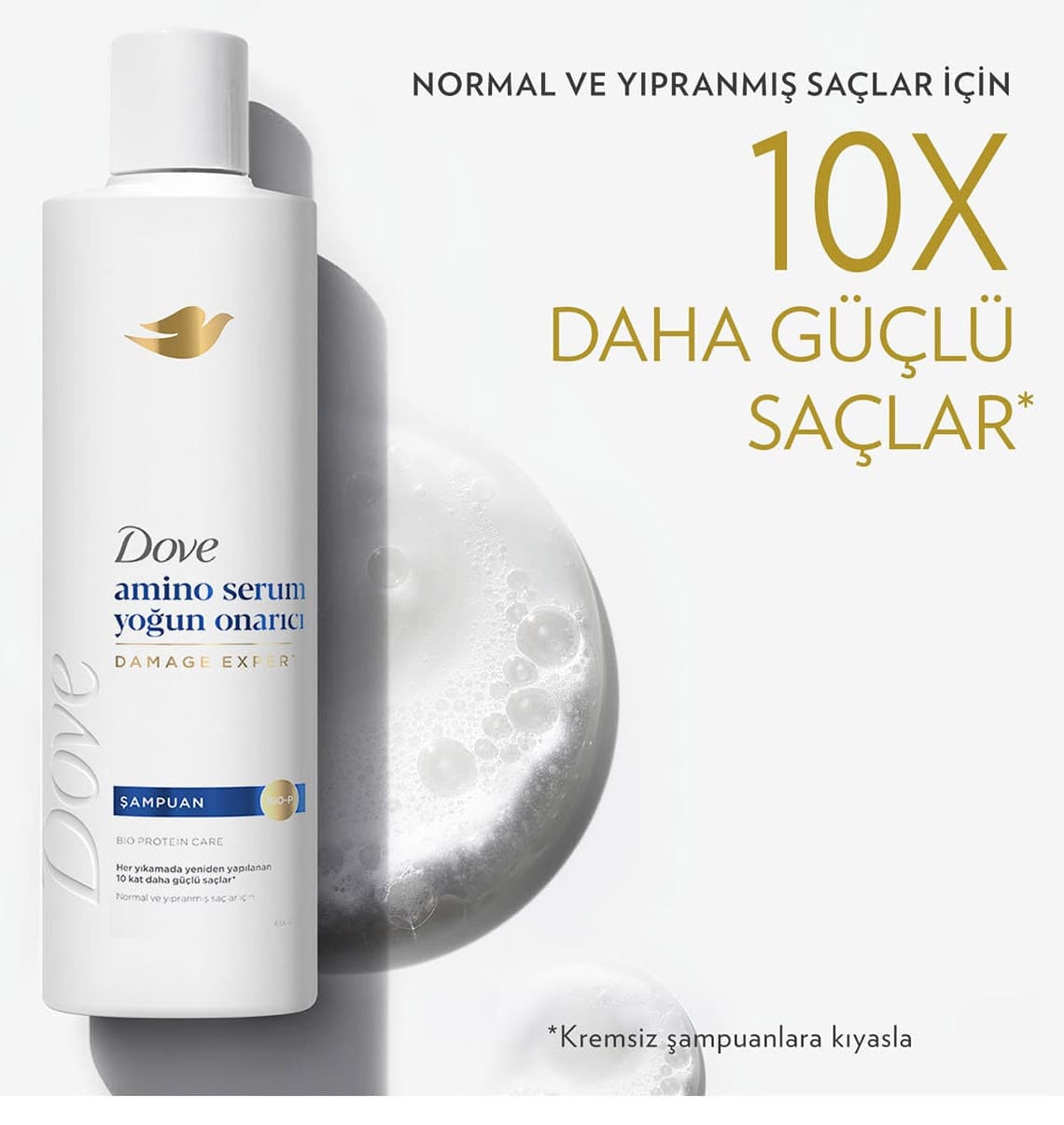 شامپو Dove Amino Serum ترمیمکننده شدید 600 ml x3 شامپو Dove Amino Serum ترمیمکننده شدید 600 ml x3