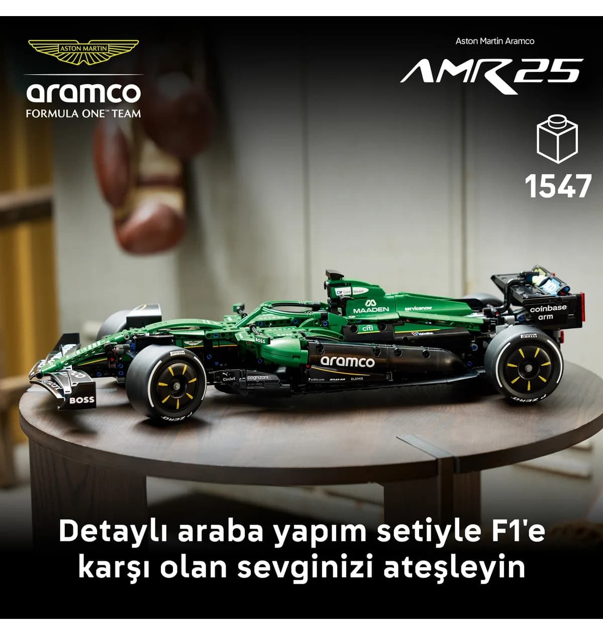 لگو 42240 Technic ماشین Aston Martin Aramco AMR25 F1 لگو 42240 Technic ماشین Aston Martin Aramco AMR25 F1