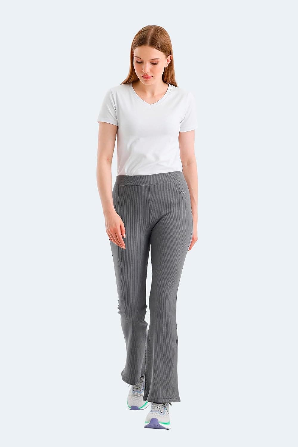 شلوار گرمکن زنانه Slazenger KNOXY IN پاچه گشاد خاکستری تیره شلوار گرمکن زنانه Slazenger KNOXY IN پاچه گشاد خاکستری تیره