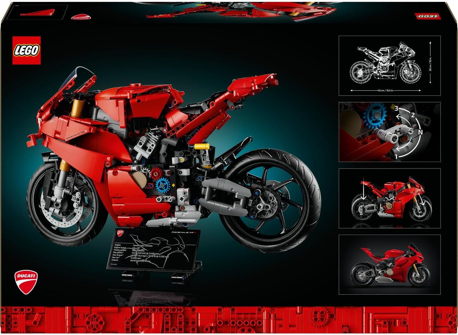 لگو Technic Ducati Panigale V4 S موتورسیکلت مدل 42202 لگو Technic Ducati Panigale V4 S موتورسیکلت مدل 42202