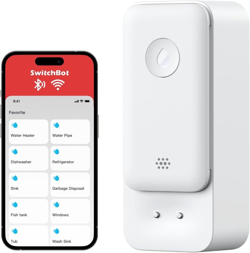 سنسور تشخیص آب SwitchBot با Wi-Fi بدون Hub و هشدار اپلیکیشن و ایمیل سنسور تشخیص آب SwitchBot با Wi-Fi بدون Hub و هشدار اپلیکیشن و ایمیل