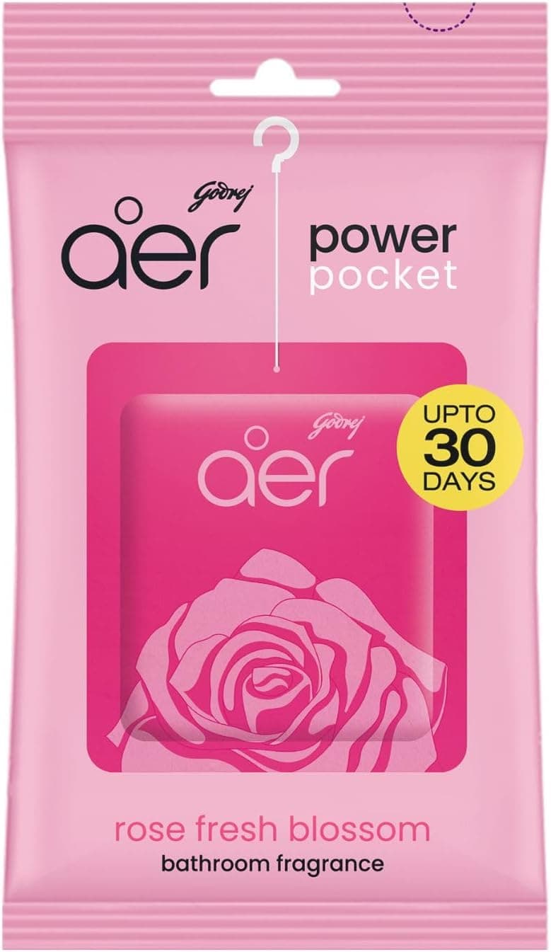 خوشبوکننده سرویس بهداشتی Godrej aer Power Pocket رز و شکوفه تازه 10g خوشبوکننده سرویس بهداشتی Godrej aer Power Pocket رز و شکوفه تازه 10g