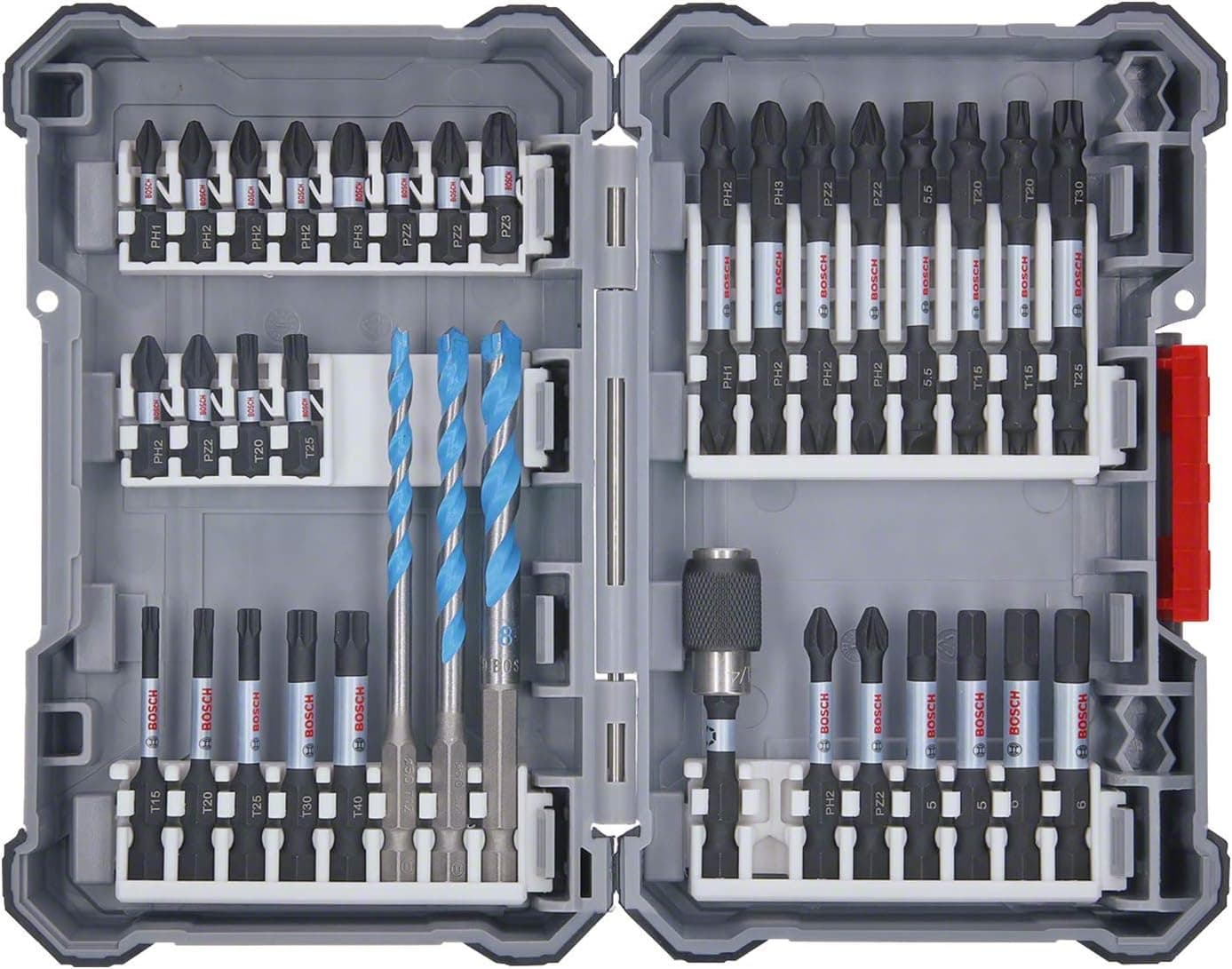 ست ۳۵ عددی مته و سرپیچ پیچگوشتی کنترلشده ضربه Bosch Professional MultiConstruction ست ۳۵ عددی مته و سرپیچ پیچگوشتی کنترلشده ضربه Bosch Professional MultiConstruction