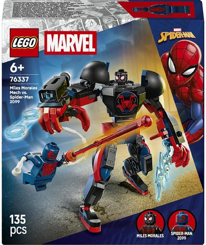 لگو Marvel Miles Morales Mech vs. Spider-Man 2099 مدل 76337 لگو Marvel Miles Morales Mech vs. Spider-Man 2099 مدل 76337