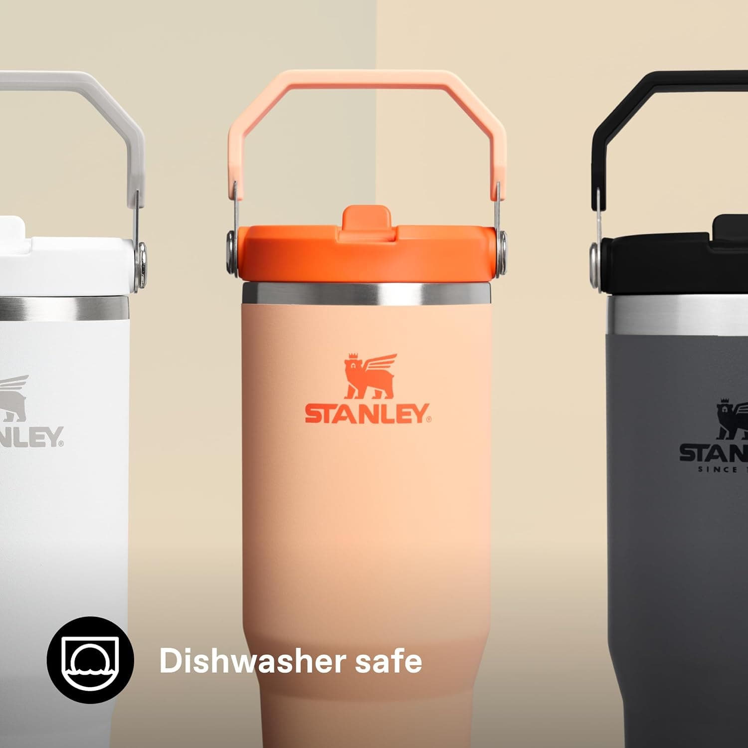 بطری ترموس Stanley IceFlow با نی 0.89 لیتری نارنجی شربتی استیل بطری ترموس Stanley IceFlow با نی 0.89 لیتری نارنجی شربتی استیل