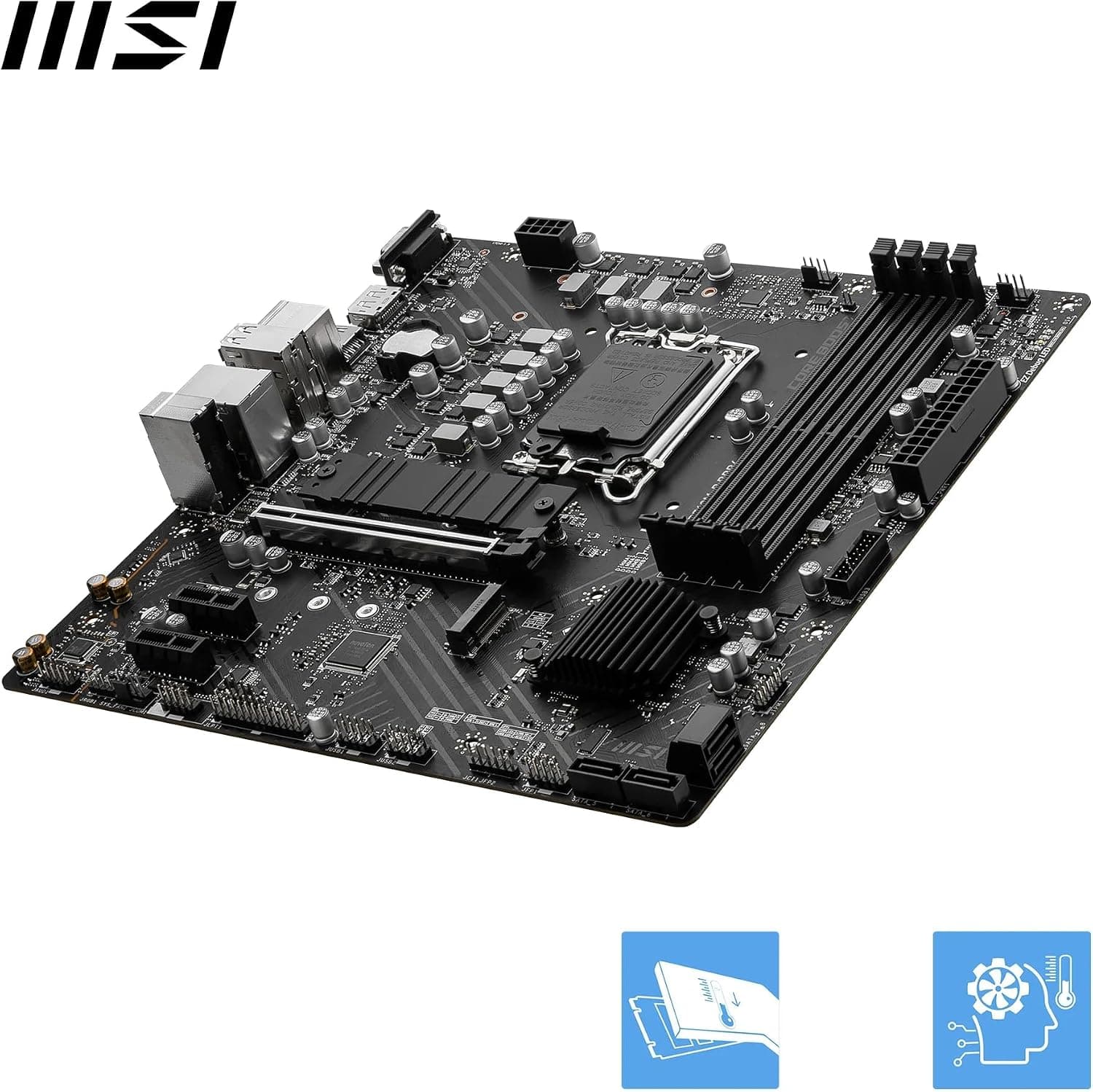 مادربرد MSI گیمینگ mATX سوکت 1700 Intel B760 DDR4 مدل PRO B760M-P مادربرد MSI گیمینگ mATX سوکت 1700 Intel B760 DDR4 مدل PRO B760M-P