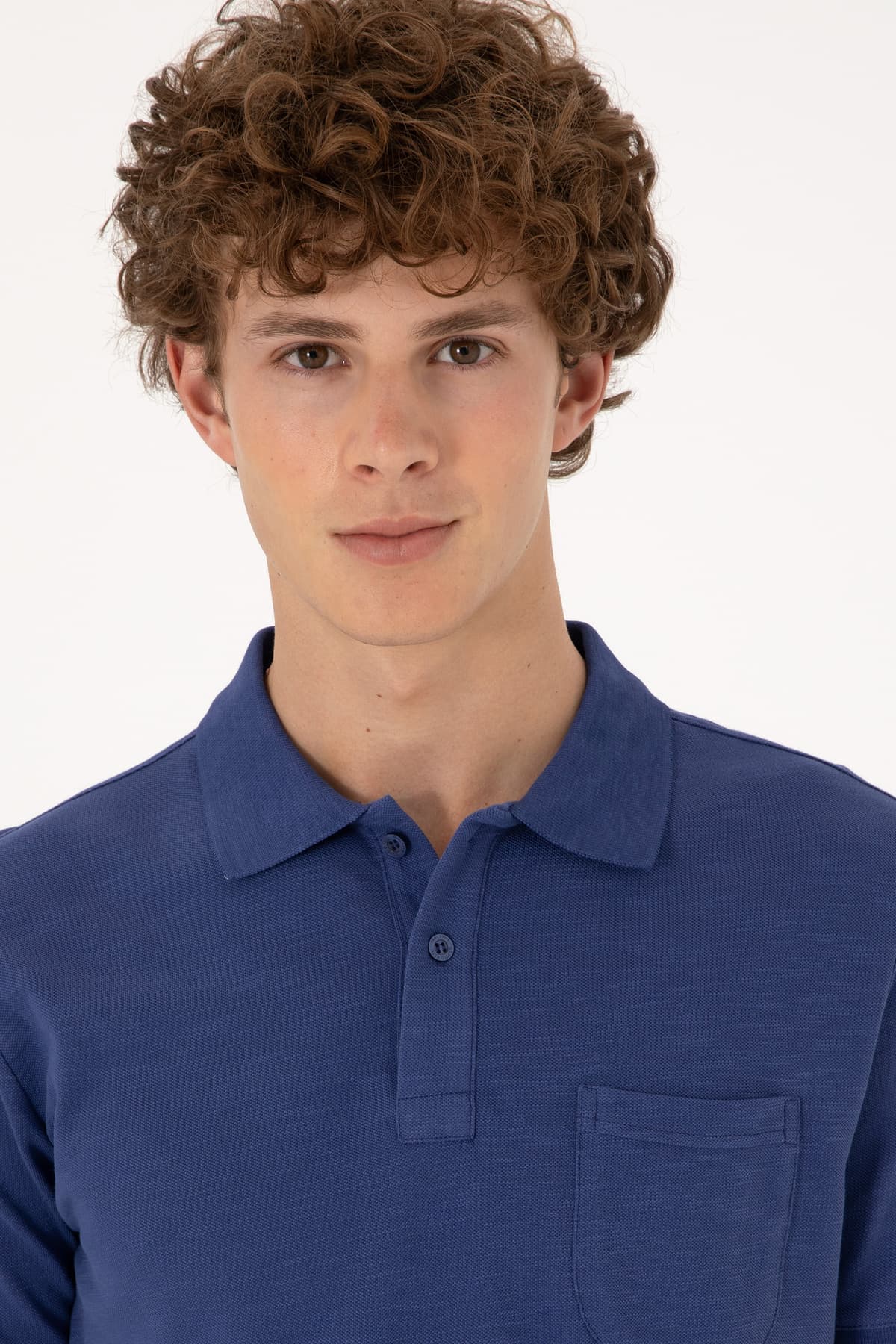 تیشرت مردانه U.S. Polo Assn. اسلیم فیت یقه پولو سرمهای روشن مدل 50299538-VR059 تیشرت مردانه U.S. Polo Assn. اسلیم فیت یقه پولو سرمهای روشن مدل 50299538-VR059