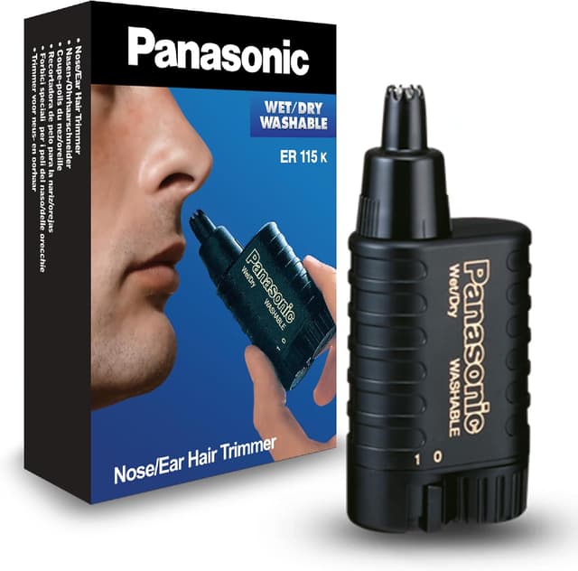 تریمر موی بینی و گوش مردانه Panasonic خشک و تر مدل ER115 تریمر موی بینی و گوش مردانه Panasonic خشک و تر مدل ER115