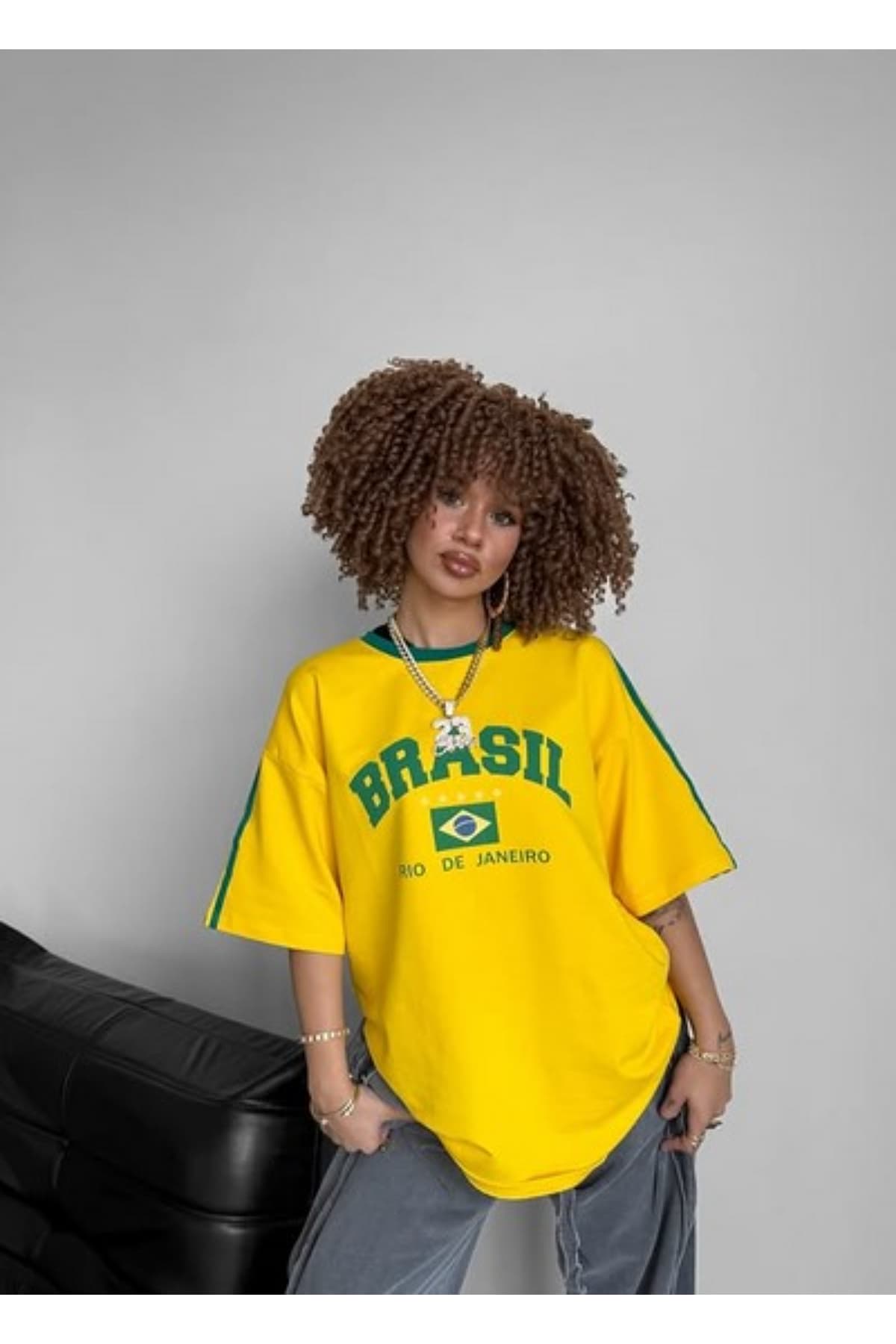 تیشرت یونیسکس Machetta Vintage Brasil اورسایز تیشرت یونیسکس Machetta Vintage Brasil اورسایز