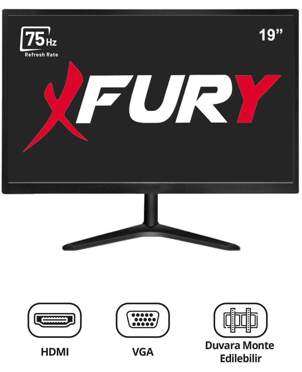مانیتور LED FURY 19" صفحه عریض 75Hz 5ms ورودی VGA و HDMI مانیتور LED FURY 19" صفحه عریض 75Hz 5ms ورودی VGA و HDMI