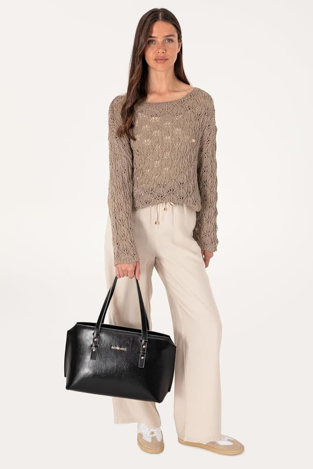 کیف زنانه U.S. POLO ASSN. مشکی مدل 50319175-VR046 کیف زنانه U.S. POLO ASSN. مشکی مدل 50319175-VR046
