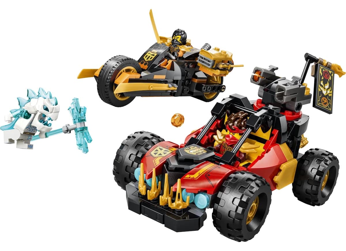 لگو NINJAGO ماشینهای ترکیبی کای و کول مدل 71864 با ۳۹۴ قطعه لگو NINJAGO ماشینهای ترکیبی کای و کول مدل 71864 با ۳۹۴ قطعه