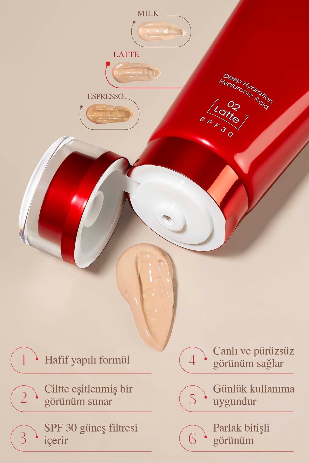 کرم BB ÖZDEN ÖZDOĞAN رنگ لاته کودکانه 02 SPF 30 حجم 50ML کرم BB ÖZDEN ÖZDOĞAN رنگ لاته کودکانه 02 SPF 30 حجم 50ML