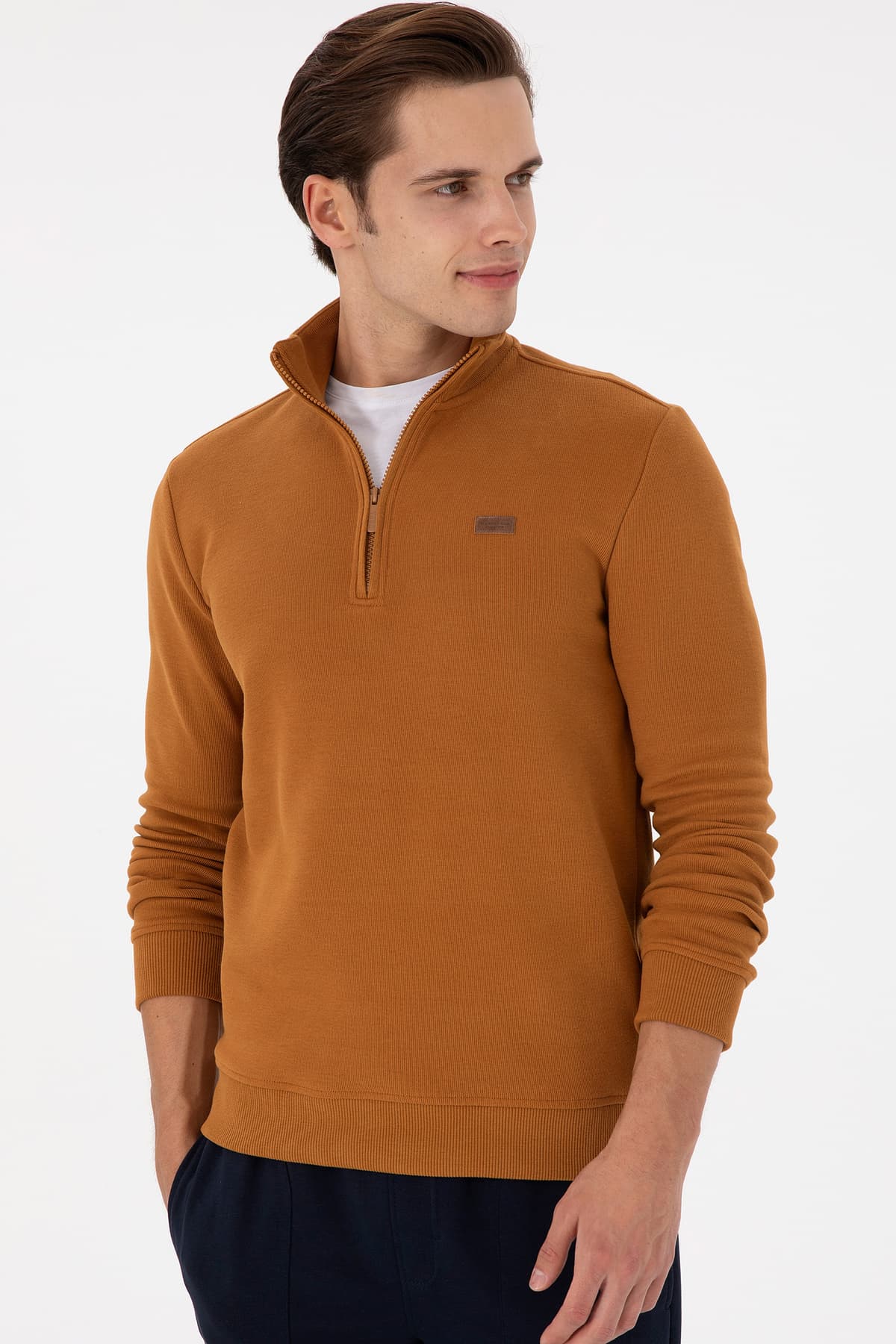 سویشرت مردانه U.S. Polo Assn. ساده نارگیلی مدل 50298243-VR153 سویشرت مردانه U.S. Polo Assn. ساده نارگیلی مدل 50298243-VR153