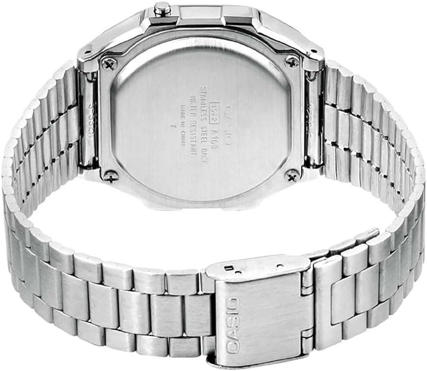 ساعت مچی یونیسکس Casio دیجیتال با بند استیل مدل A168WA ساعت مچی یونیسکس Casio دیجیتال با بند استیل مدل A168WA