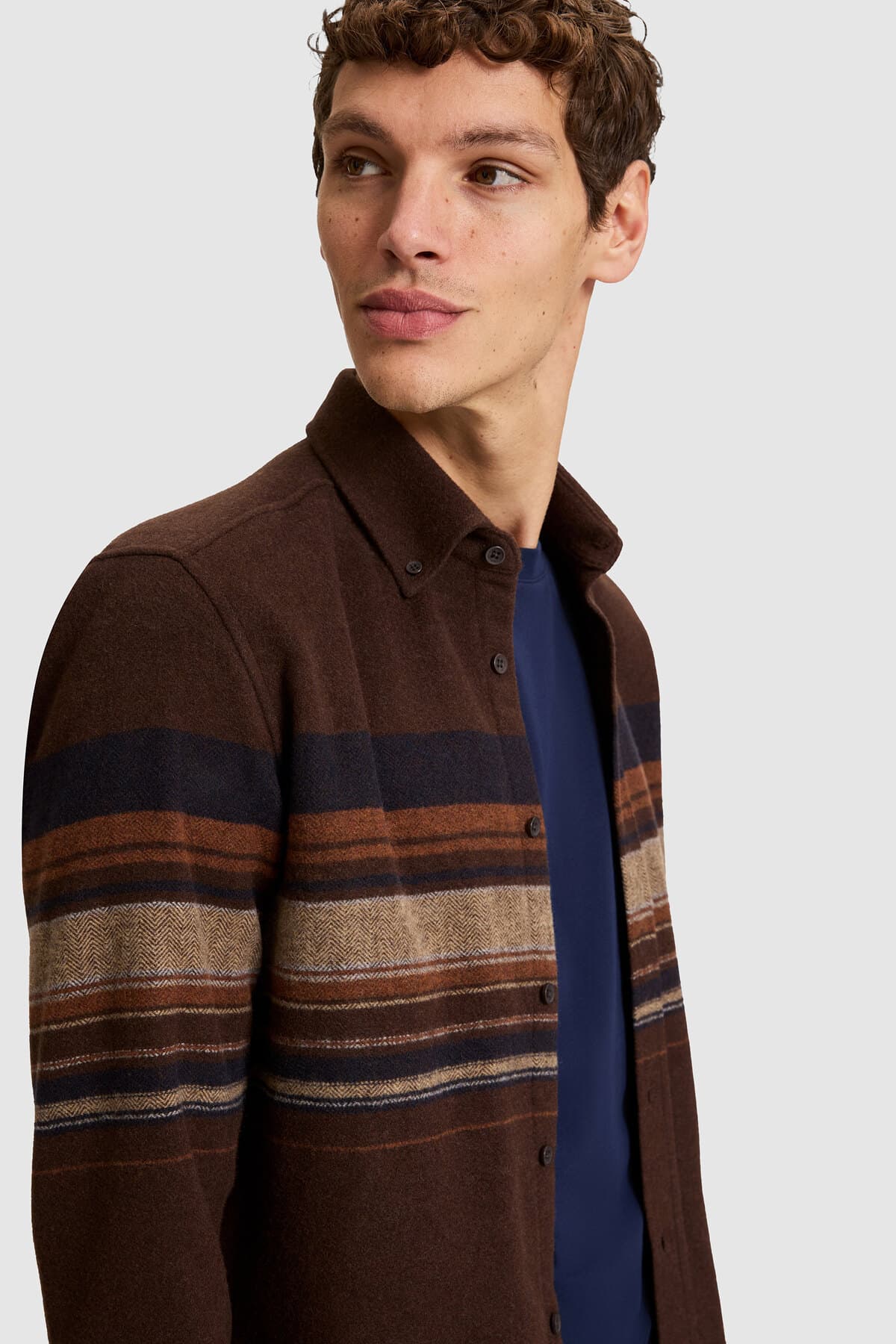 پیراهن مردانه آستینبلند قهوهای تیره U.S. Polo Assn. مدل 50329674-VR084 پیراهن مردانه آستینبلند قهوهای تیره U.S. Polo Assn. مدل 50329674-VR084