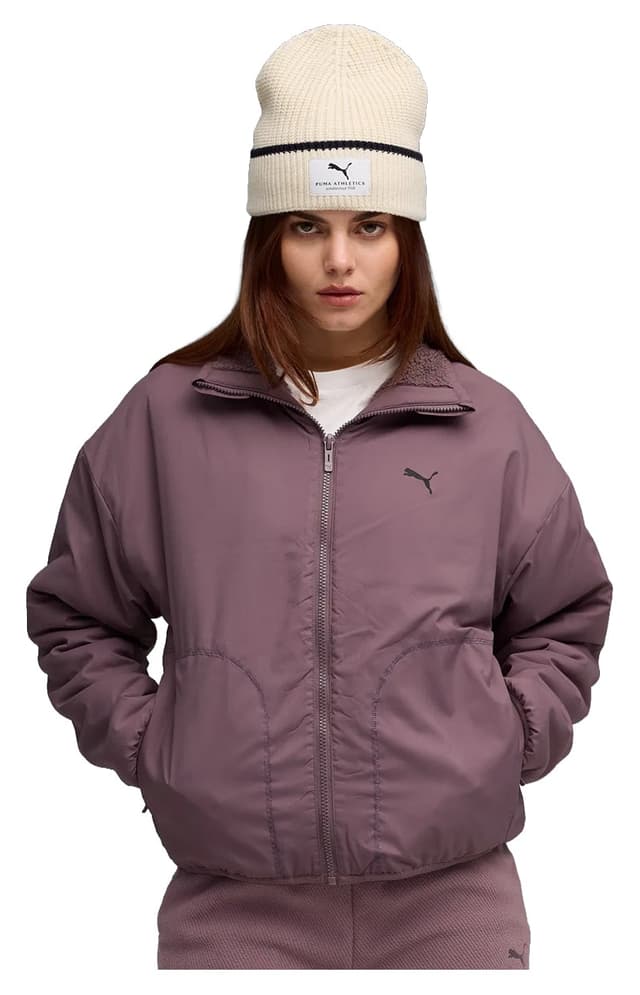 ژاکت زنانه Puma دو رو شرپا زرشکی مدل 68838688 ژاکت زنانه Puma دو رو شرپا زرشکی مدل 68838688