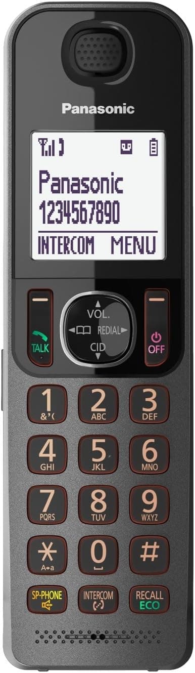 تلفن Panasonic سیمی و بیسیم با منشی تلفنی مدل KX-TGF320 مشکی تلفن Panasonic سیمی و بیسیم با منشی تلفنی مدل KX-TGF320 مشکی