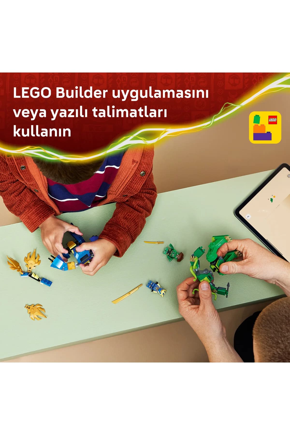لگو NINJAGO کودکان 4+ نبرد ربات اژدهای Jay مدل 71853 (107 قطعه) لگو NINJAGO کودکان 4+ نبرد ربات اژدهای Jay مدل 71853 (107 قطعه)