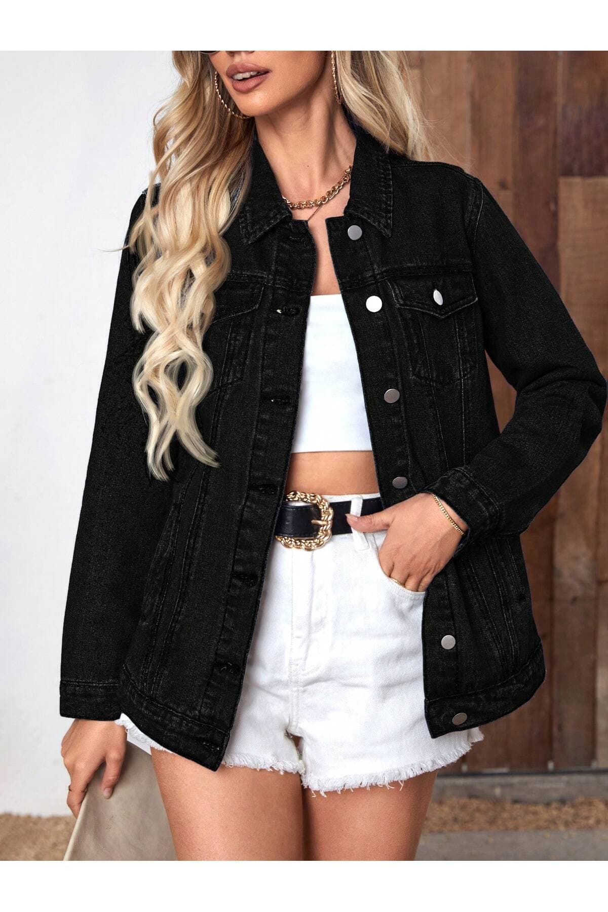 ژاکت جین زنانه WKM Boyfriend ژاکت جین زنانه WKM Boyfriend