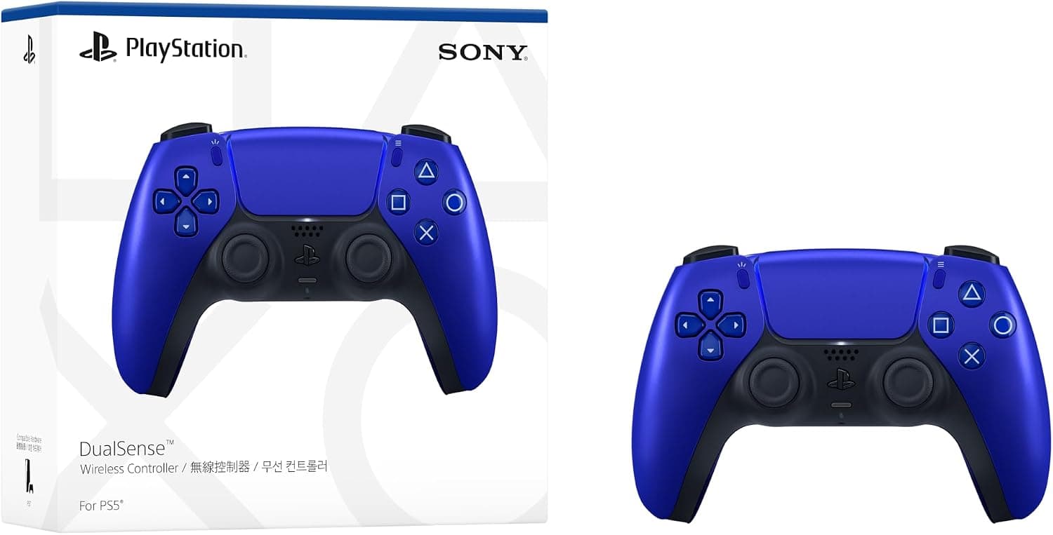 دسته بازی بیسیم PlayStation 5 مدل DualSense آبی کبالتی دسته بازی بیسیم PlayStation 5 مدل DualSense آبی کبالتی