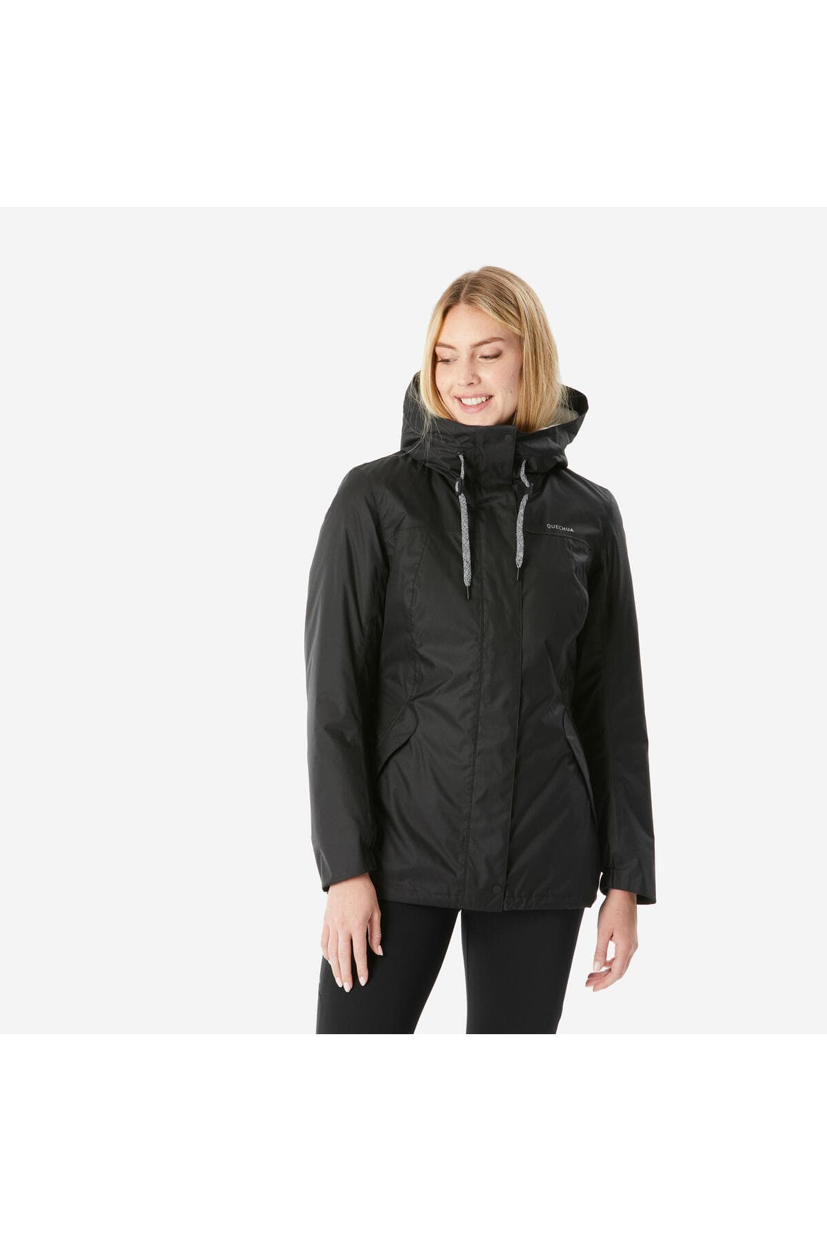 کاپشن زمستانی زنانه ضدآب Decathlon Quechua مشکی مناسب دمای -10 °C مدل NH500 کاپشن زمستانی زنانه ضدآب Decathlon Quechua مشکی مناسب دمای -10 °C مدل NH500