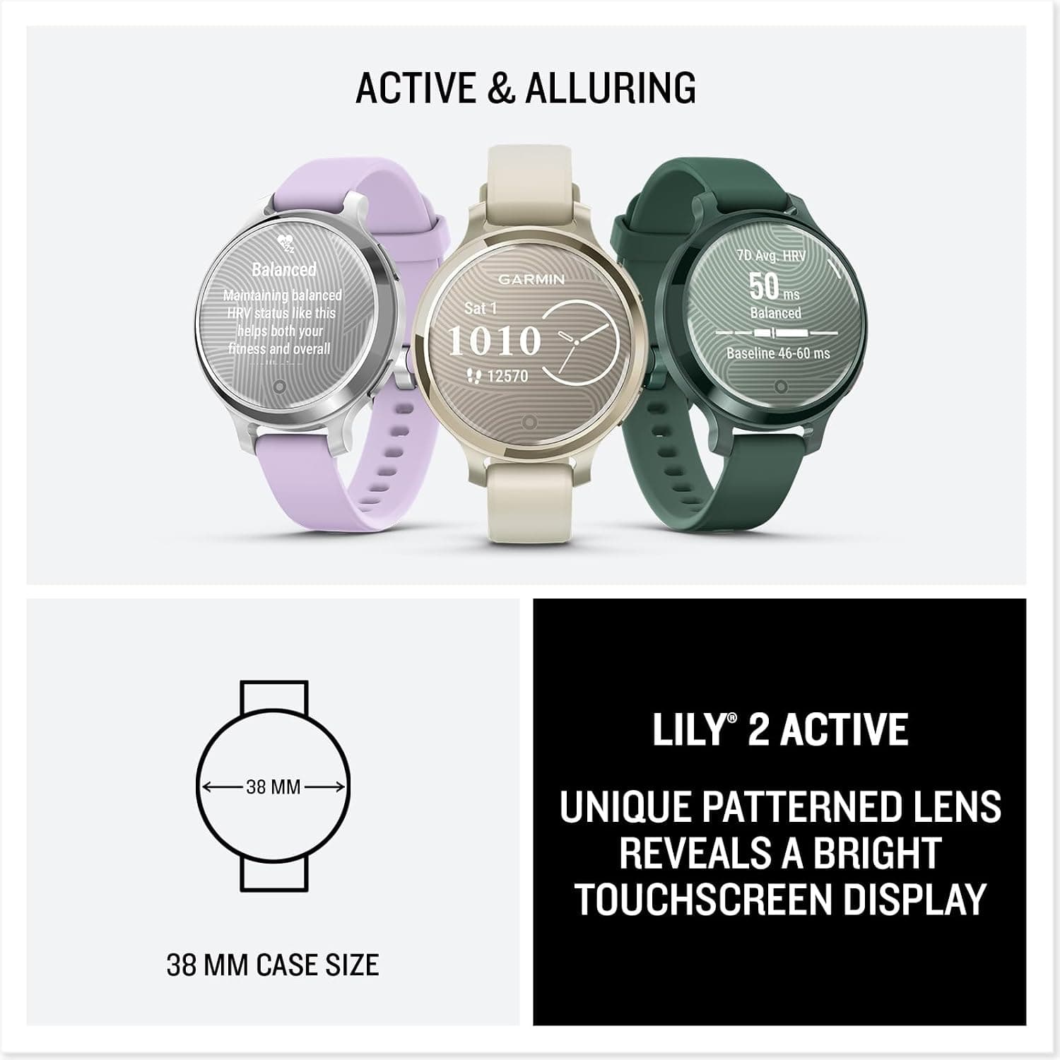 ساعت هوشمند زنانه Garmin Lily 2 Active با GPS و نمایشگر مخفی 38mm استخوانی ساعت هوشمند زنانه Garmin Lily 2 Active با GPS و نمایشگر مخفی 38mm استخوانی
