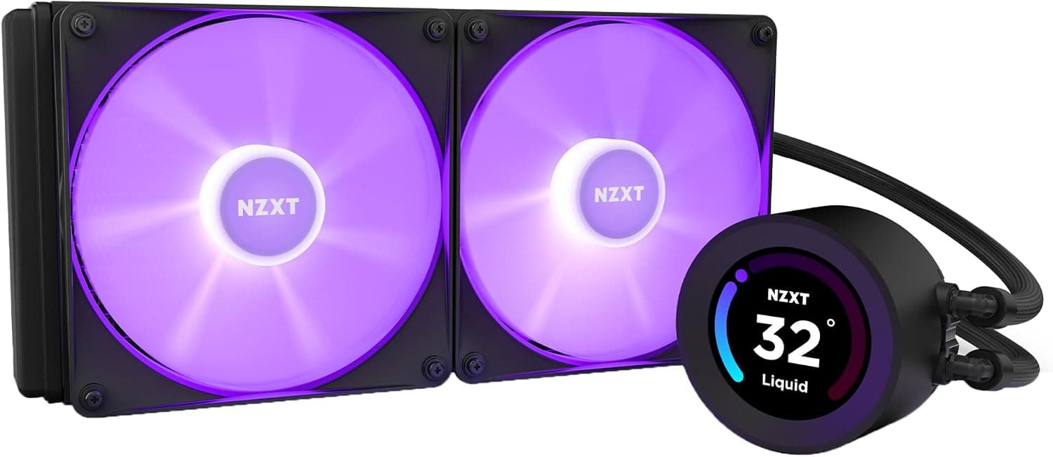 خنککننده مایع پردازنده NZXT Kraken Elite 280 RGB با نمایشگر LCD قابل تنظیم 2.36 اینچی، 2 x F140 RGB Core Fan، مشکی مدل RL-KR28E-B1 خنککننده مایع پردازنده NZXT Kraken Elite 280 RGB با نمایشگر LCD قابل تنظیم 2.36 اینچی، 2 x F140 RGB Core Fan، مشکی مدل RL-KR28E-B1