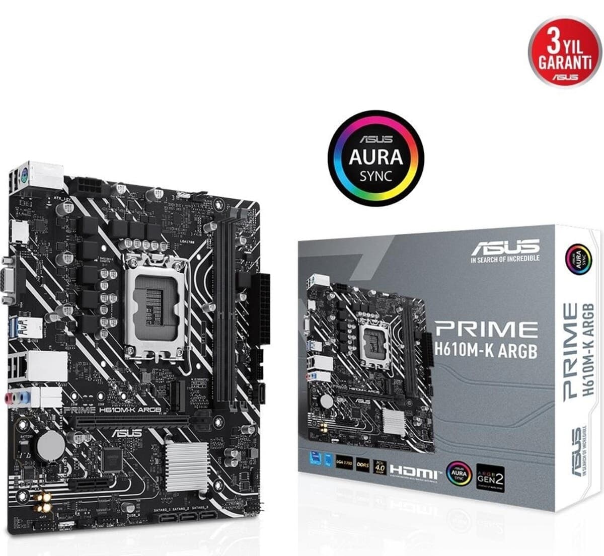 مادربرد ASUS PRIME H610M-K با DDR5 VGA GLan mATX HDMI M2 USB3 RGB 1700p مادربرد ASUS PRIME H610M-K با DDR5 VGA GLan mATX HDMI M2 USB3 RGB 1700p