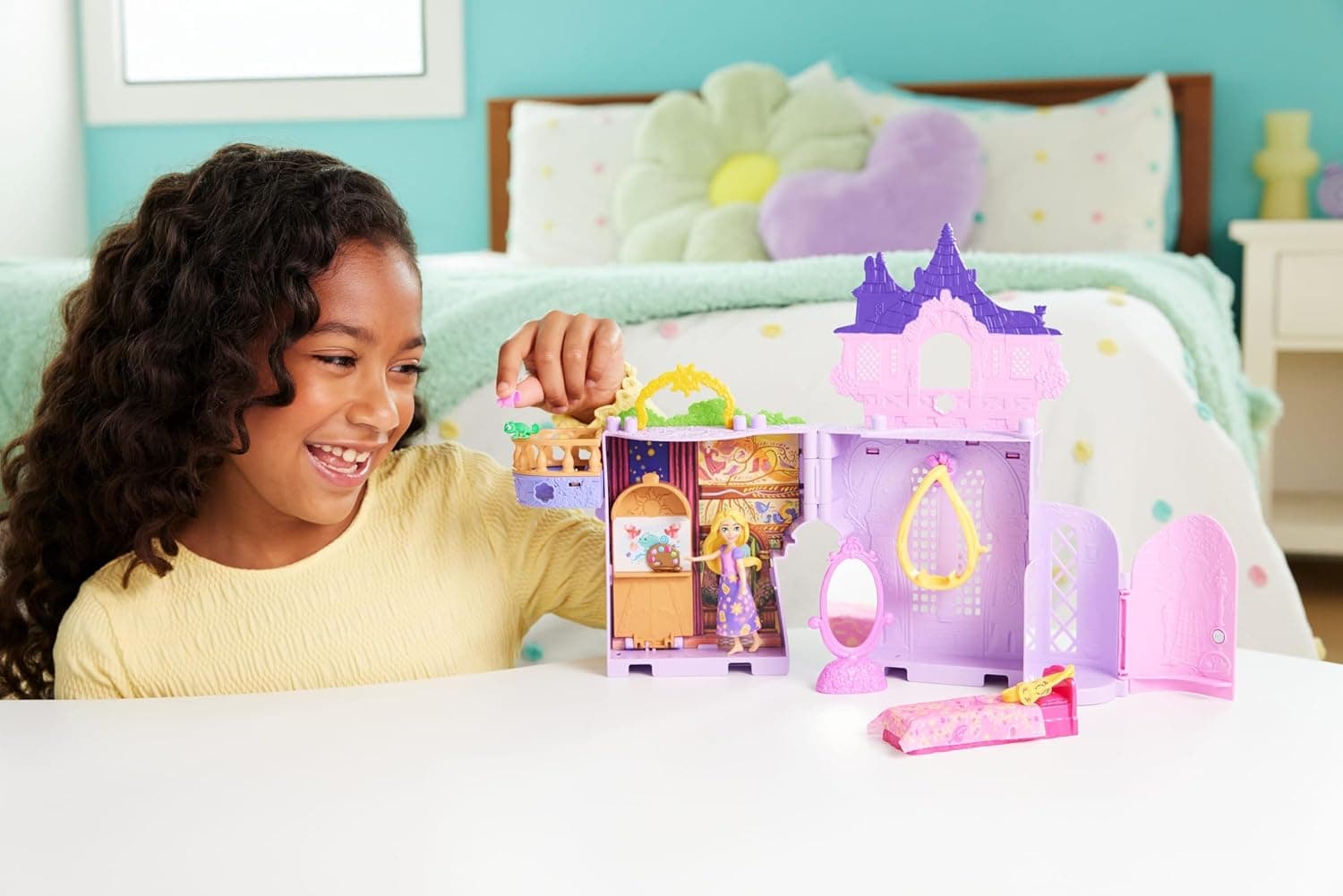 برج خانه عروسکی Storytime Stackers راپونزل Disney Princess Mattel با عروسک کوچک Rapunzel، فیگور Pascal و 7 اکسسوری مدل JDP61 برج خانه عروسکی Storytime Stackers راپونزل Disney Princess Mattel با عروسک کوچک Rapunzel، فیگور Pascal و 7 اکسسوری مدل JDP61