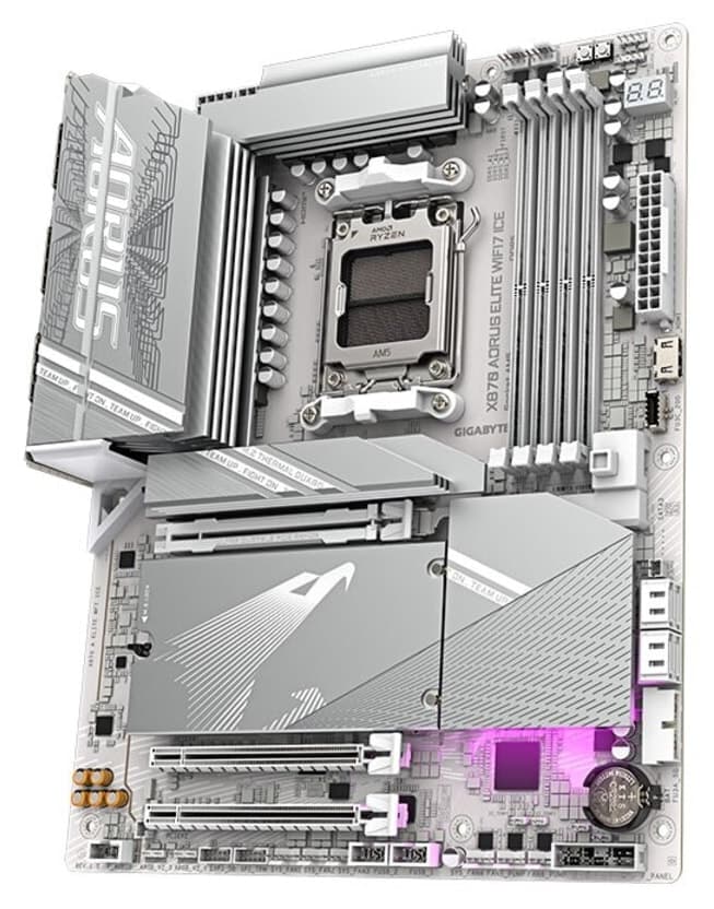 مادربرد Gigabyte ATX سوکت AM5 مدل X870 AORUS ELITE WIFI7 ICE مادربرد Gigabyte ATX سوکت AM5 مدل X870 AORUS ELITE WIFI7 ICE