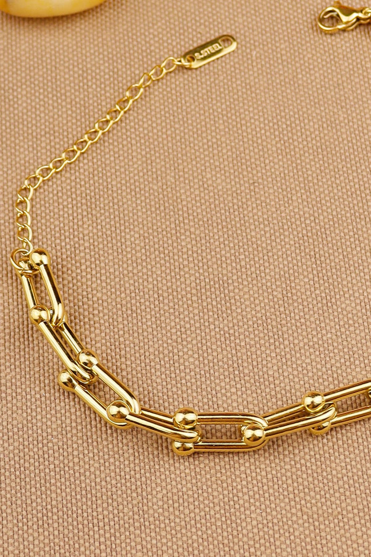 دستبند زنانه Keyifli Hayaller استیل 316L طلایی ضدسیاهی و ضدرنگپریدگی 19+5 cm دستبند زنانه Keyifli Hayaller استیل 316L طلایی ضدسیاهی و ضدرنگپریدگی 19+5 cm