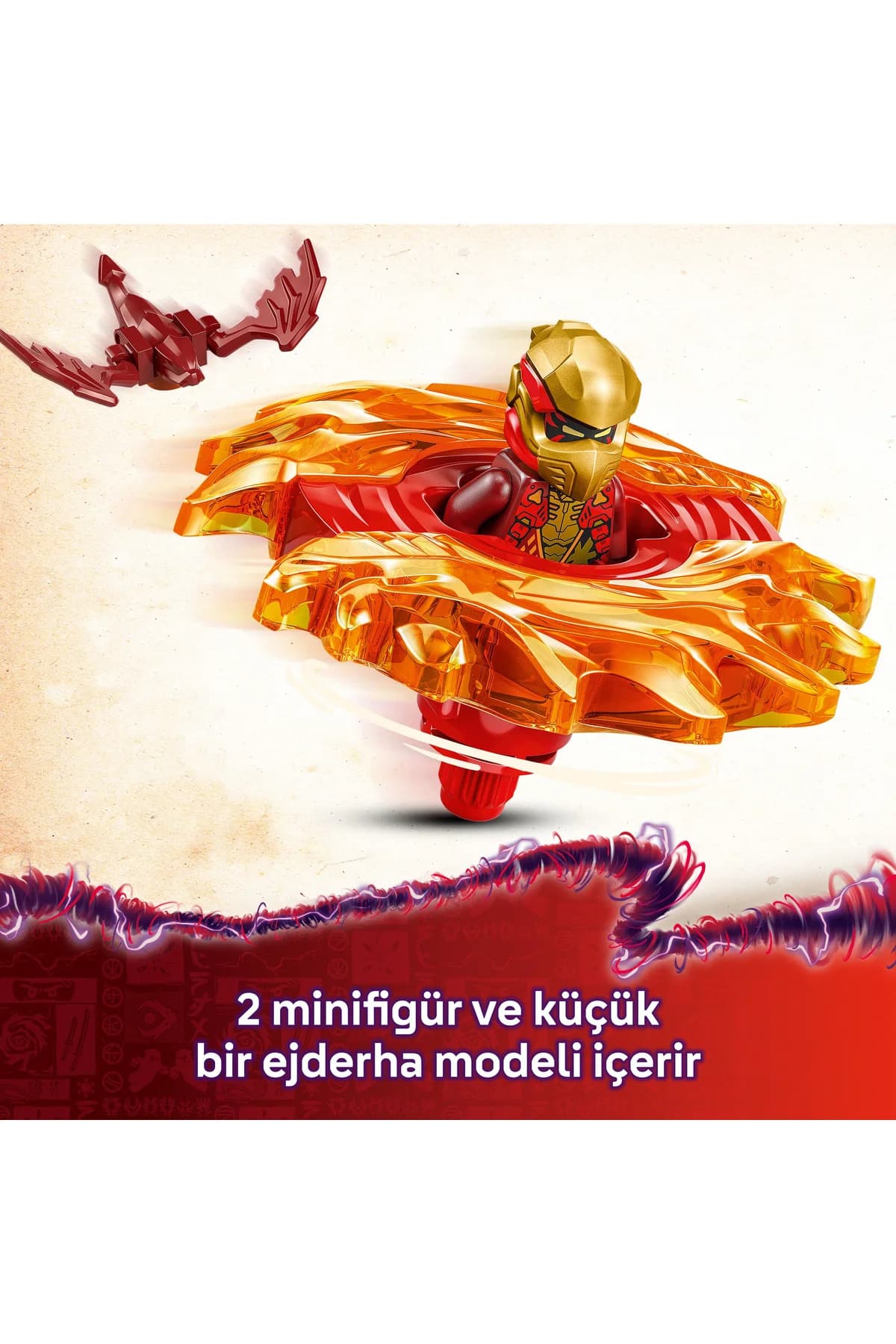 ست ساختنی 6+ لگو NINJAGO فرفره اژدهای Spinjitzu Kai مدل 71823 (54P) ست ساختنی 6+ لگو NINJAGO فرفره اژدهای Spinjitzu Kai مدل 71823 (54P)