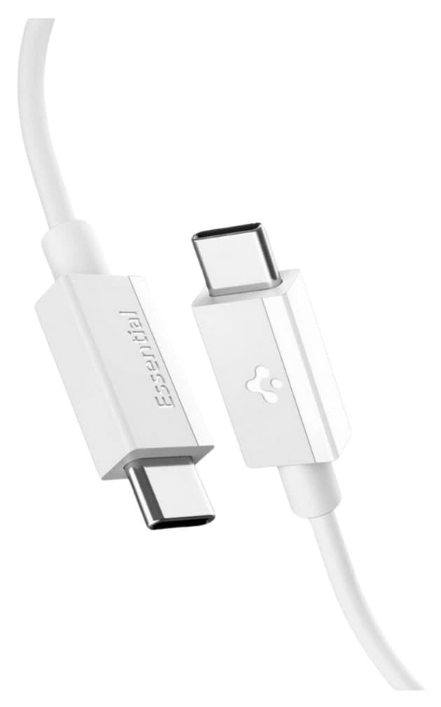 کابل USB-C به USB-C Spigen 2 متری 60W سفید مدل ACA08719 کابل USB-C به USB-C Spigen 2 متری 60W سفید مدل ACA08719