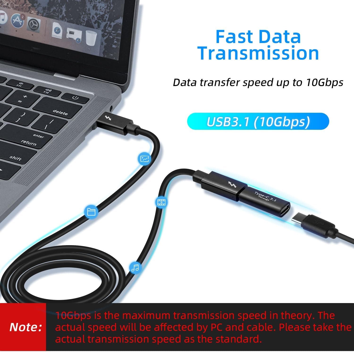 تبدیل مادگی به مادگی USB-C Mcbazel، بسته 2 عددی مدل USB C 3.1 تبدیل مادگی به مادگی USB-C Mcbazel، بسته 2 عددی مدل USB C 3.1