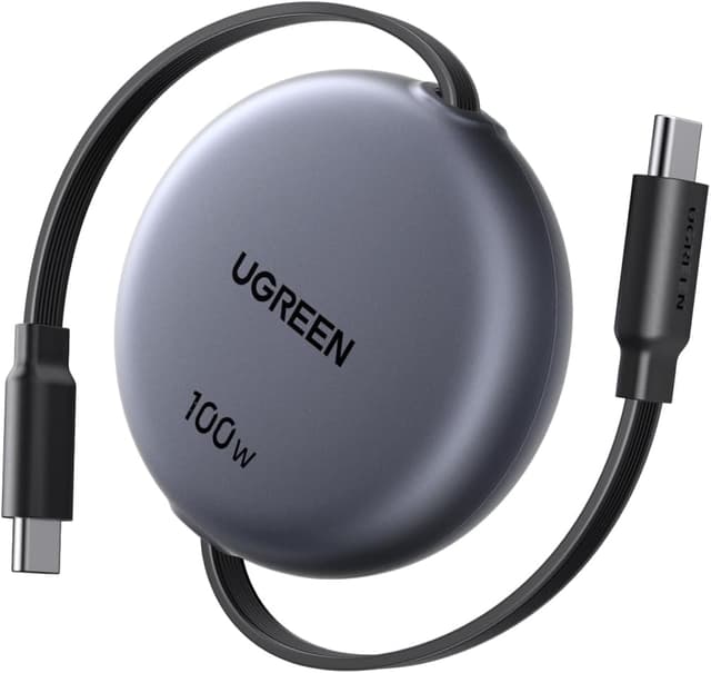 کابل شارژ جمعشونده UGREEN تایپ سی 100W طول 1M کابل شارژ جمعشونده UGREEN تایپ سی 100W طول 1M