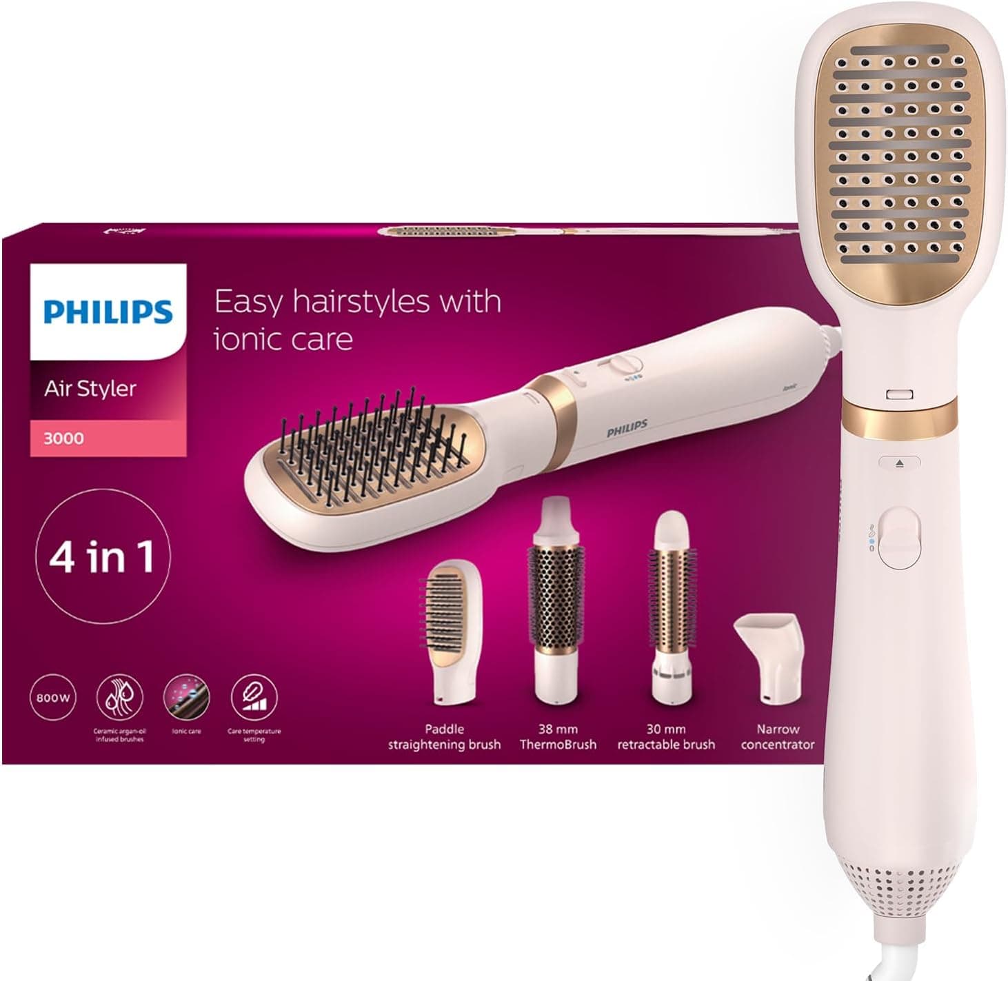 استایلر هوای Philips سری 5000 مدل BHA530/03 ۵ کاره 1000W استایلر هوای Philips سری 5000 مدل BHA530/03 ۵ کاره 1000W