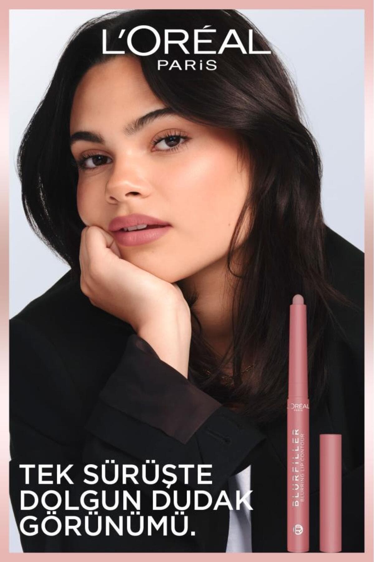 مداد کانتور لب L'Oreal Paris Blurfiller مدل 635 Worth It Medium مداد کانتور لب L'Oreal Paris Blurfiller مدل 635 Worth It Medium